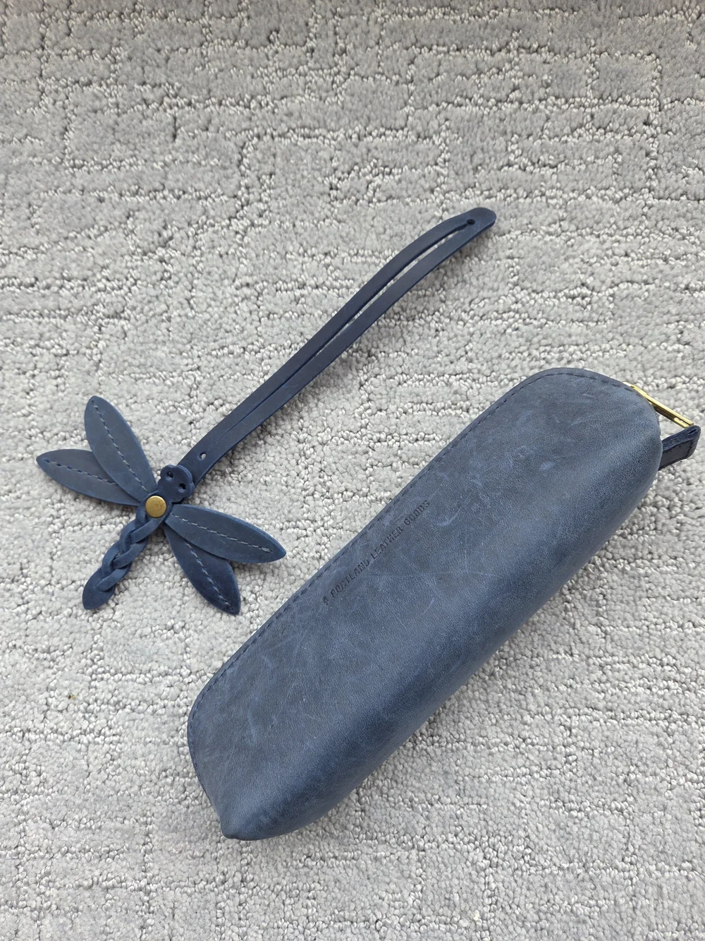 Portland Leather Goods Deep Water Sidekick with Deep Water Dragonfly Tassel